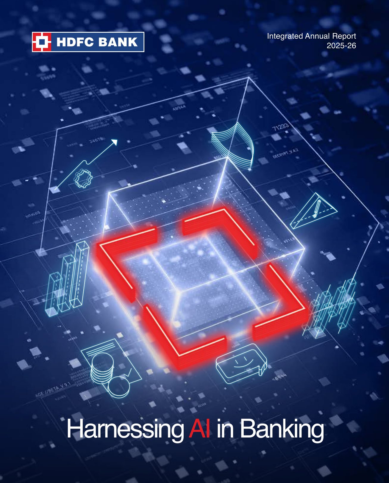 Cover of HDFC Bank's Integrated Annual Report 2025-26. Source: HDFC Bank Limited.