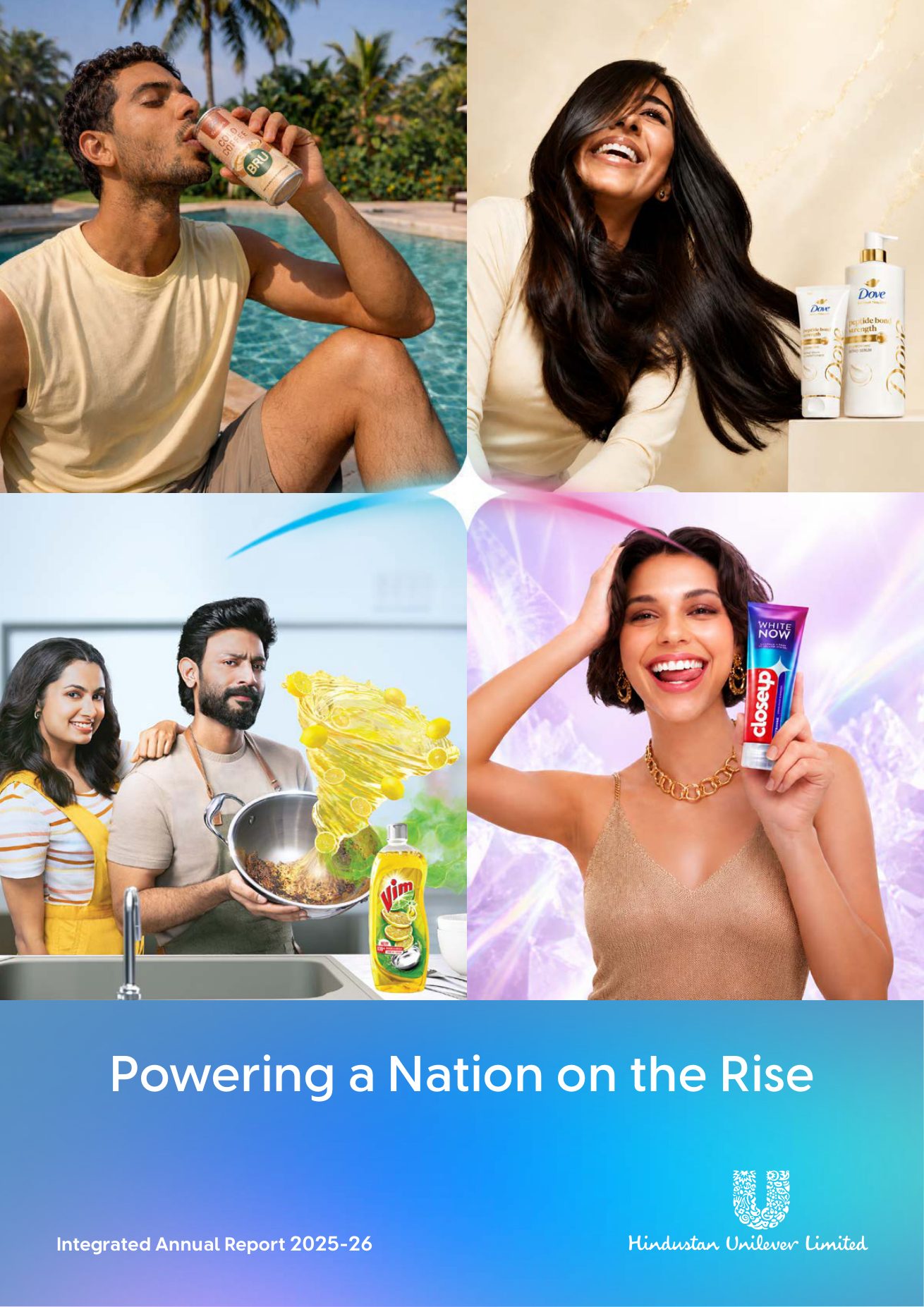 Cover of Hindustan Unilever's Integrated Annual Report 2025-26. Source: Hindustan Unilever Limited.