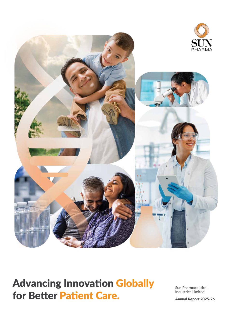 Cover of Sun Pharma's Annual Report 2025-26. Source: Sun Pharmaceutical Industries Limited, Annual Report 2025-26, PDF page 1.